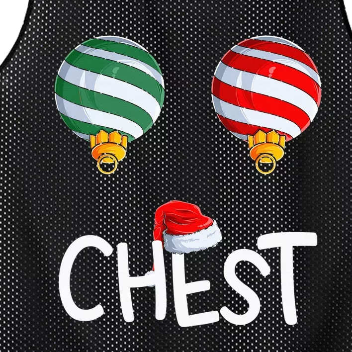 Chest Nuts Matching Funny Christmas Couples Chestnuts Chest Mesh Reversible Basketball Jersey Tank