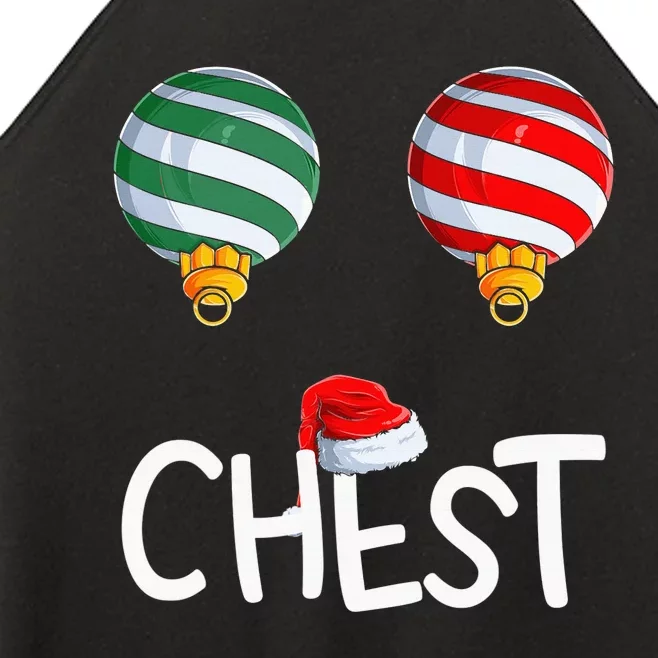 Chest Nuts Matching Funny Christmas Couples Chestnuts Chest Women’s Perfect Tri Rocker Tank