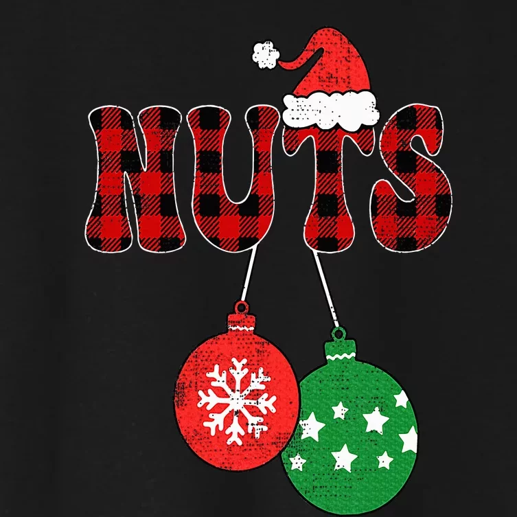 Chest Nuts Matching Chestnuts Christmas Couples Women's Crop Top Tee