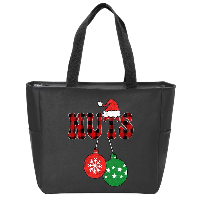 Chest Nuts Matching Chestnuts Christmas Couples Zip Tote Bag