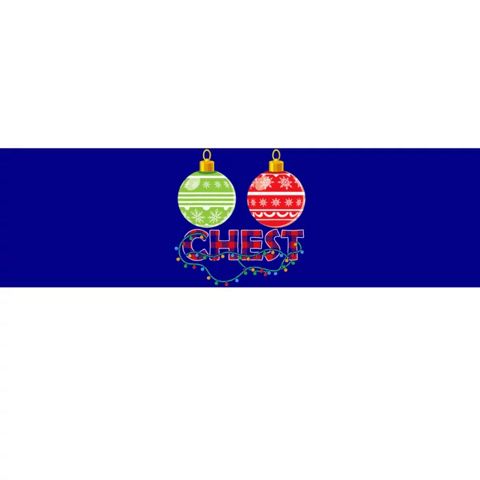 Chest NutsChristmas Matching Christmas Couples Chestnuts Bumper Sticker