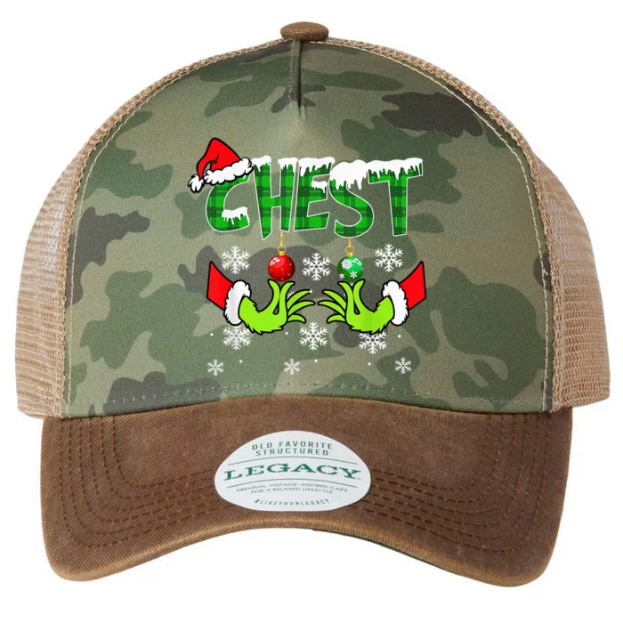 Chest Nuts Matching Chestnuts Christmas Snow Couples Legacy Tie Dye Trucker Hat