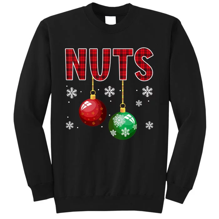 Chest Nuts Matching Chestnuts Funny Christmas Couples Nuts Sweatshirt