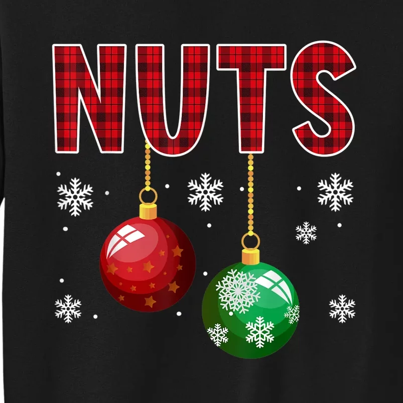 Chest Nuts Matching Chestnuts Funny Christmas Couples Nuts Tall Sweatshirt