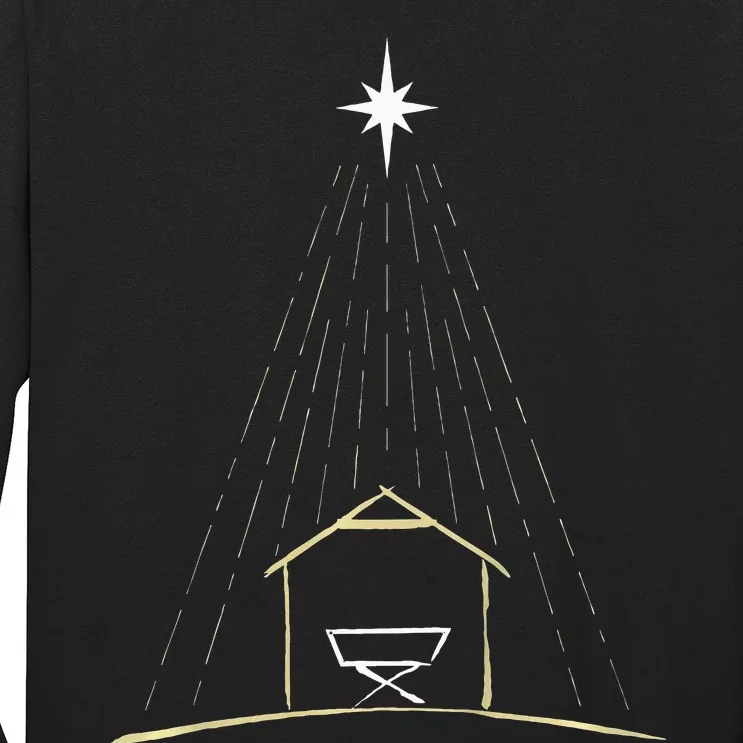 Christmas Nativity Manger Long Sleeve Shirt