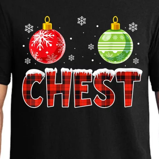 Chest Nuts Matching Chestnuts Funny Christmas Couples Chest Pajama Set