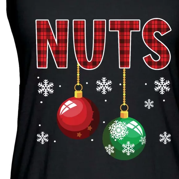 Chest Nuts Matching Chestnuts Funny Christmas Couples Xmas Ladies Essential Flowy Tank