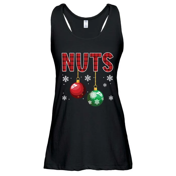 Chest Nuts Matching Chestnuts Funny Christmas Couples Xmas Ladies Essential Flowy Tank