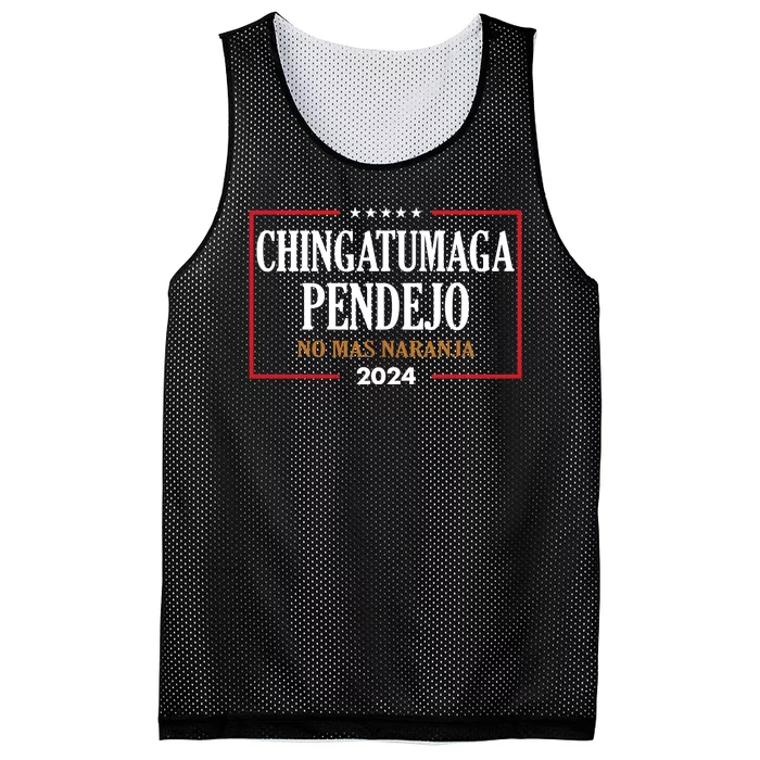 Chingatumaga No Mas Naranja 2024 Election Mesh Reversible Basketball Jersey Tank