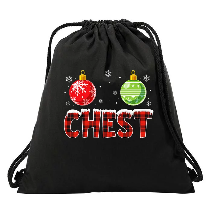 Chest Nuts Matching Chestnuts Christmas Couples Drawstring Bag