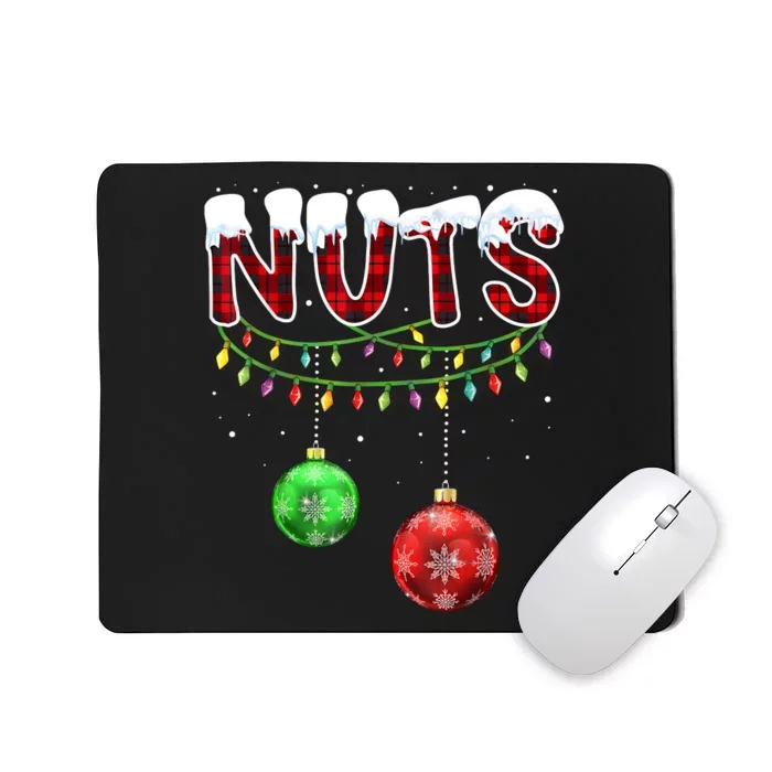 Chest Nuts Matching Chestnuts Funny Christmas Couples Nuts Mousepad