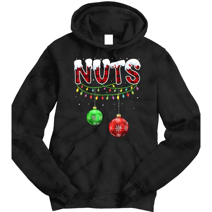 Chest Nuts Matching Chestnuts Funny Christmas Couples Nuts Tie Dye Hoodie