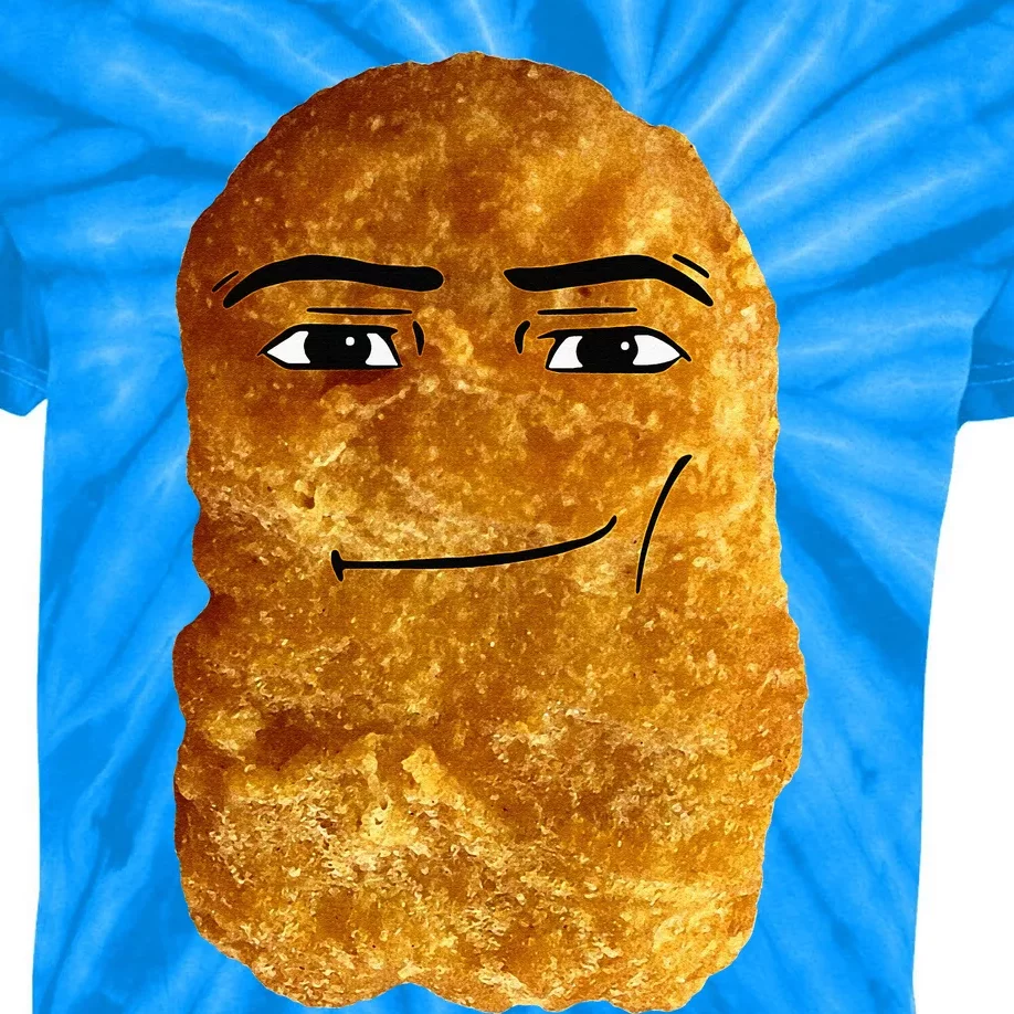 Chicken Nugget Meme Kids Tie-Dye T-Shirt