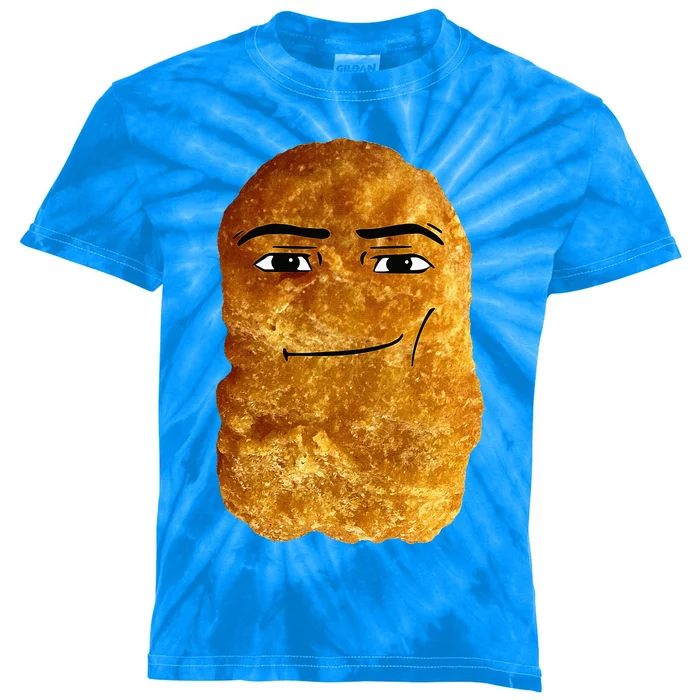 Chicken Nugget Meme Kids Tie-Dye T-Shirt