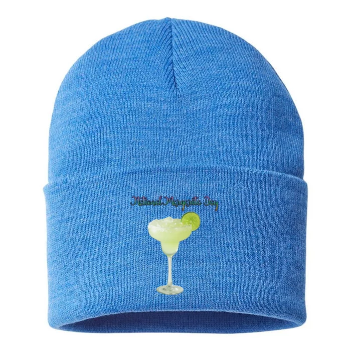 Celebrate National Margarita Day With Our Margarita Cocktail Cute Gift Sustainable Knit Beanie