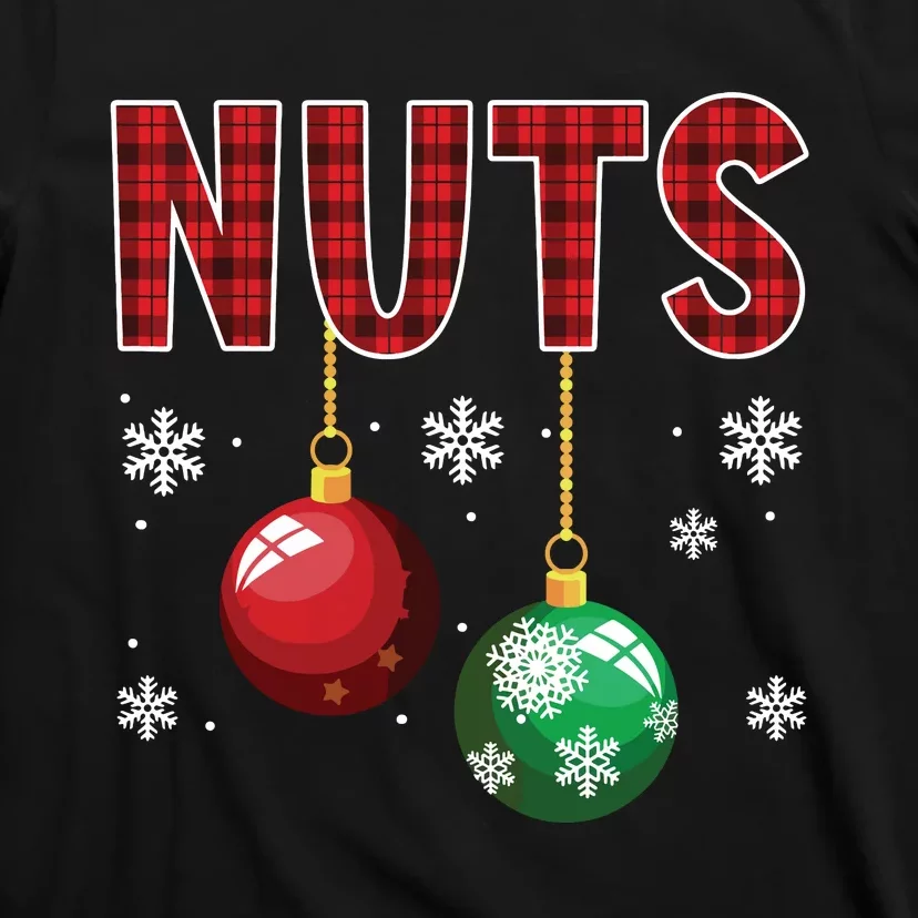 Chest Nuts Matching Chestnuts Funny Christmas Couples Nuts T-Shirt