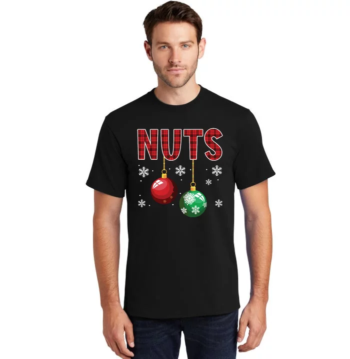 Chest Nuts Matching Chestnuts Funny Christmas Couples Nuts Tall T-Shirt