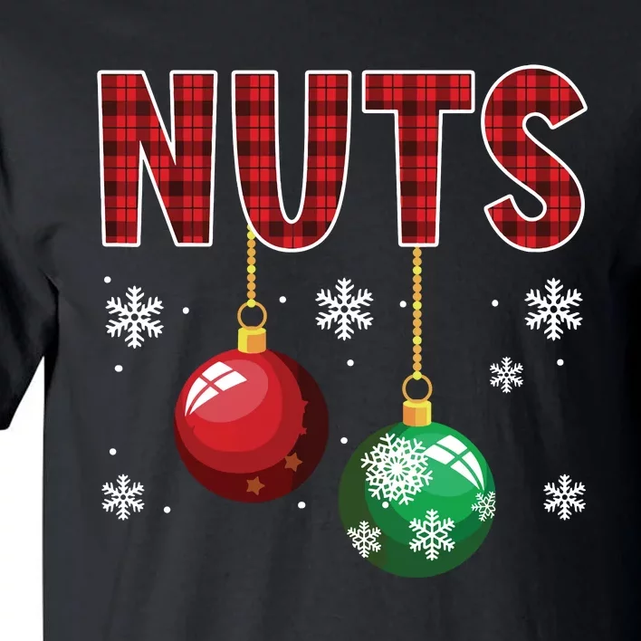 Chest Nuts Matching Chestnuts Funny Christmas Couples Nuts Tall T-Shirt