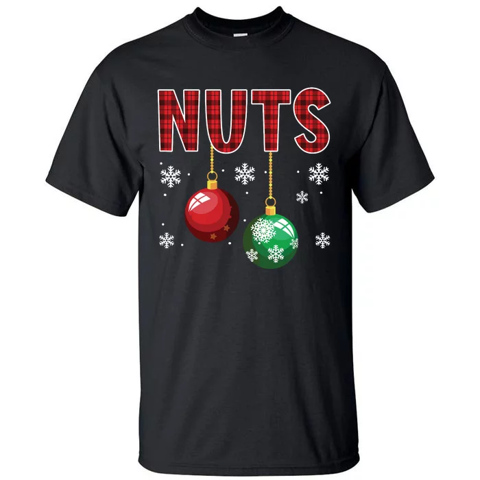 Chest Nuts Matching Chestnuts Funny Christmas Couples Nuts Tall T-Shirt