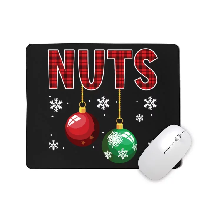 Chest Nuts Matching Chestnuts Funny Christmas Couples Nuts Mousepad