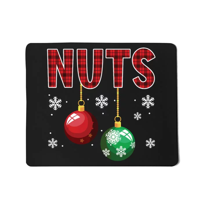 Chest Nuts Matching Chestnuts Funny Christmas Couples Nuts Mousepad