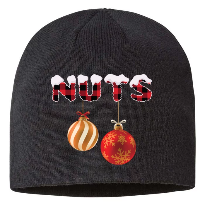 chest nuts matching chestnuts funny christmas couples nuts 8 1/2in Sustainable Knit Beanie