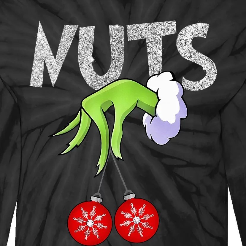 Chest Nuts Matching Chestnuts Xmas Christmas Couples Tie-Dye Long Sleeve Shirt