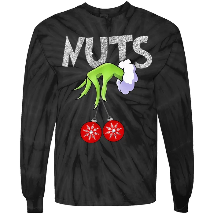 Chest Nuts Matching Chestnuts Xmas Christmas Couples Tie-Dye Long Sleeve Shirt