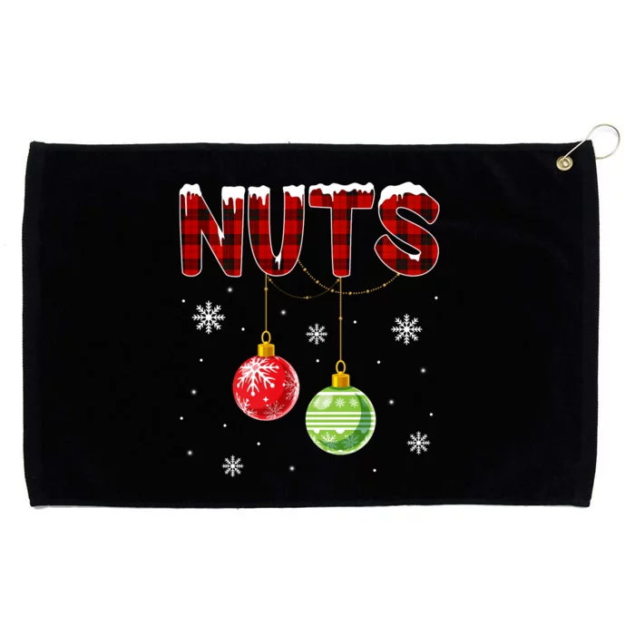 Chest Nuts Matching Chestnuts Funny Christmas Couples Nuts Grommeted Golf Towel