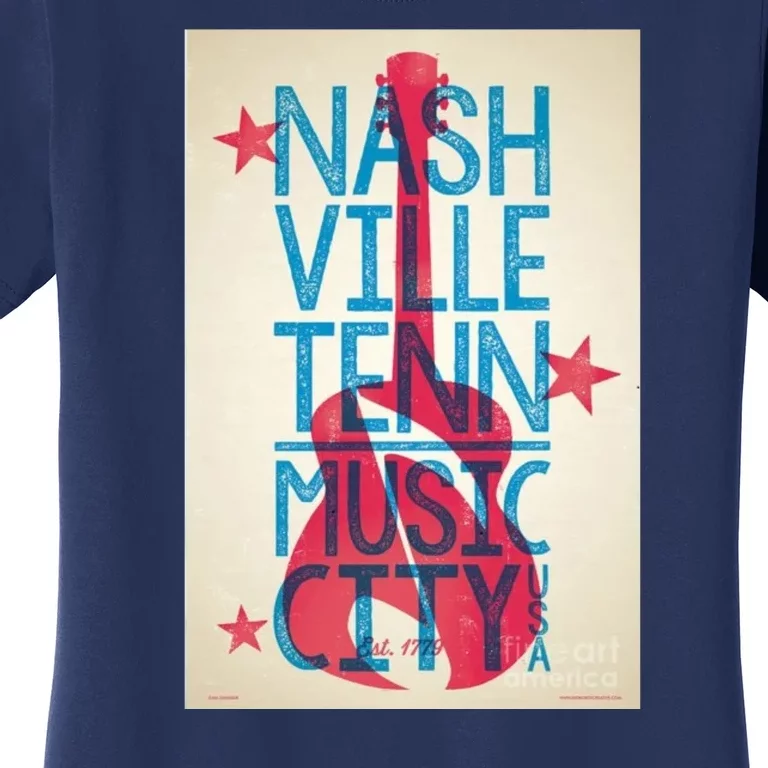 Cool Nashville Music City Women's T-Shirt