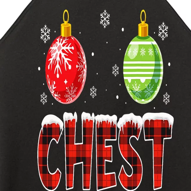 Chest Nuts Matching Chestnuts Funny Christmas Couples Chest Women’s Perfect Tri Rocker Tank