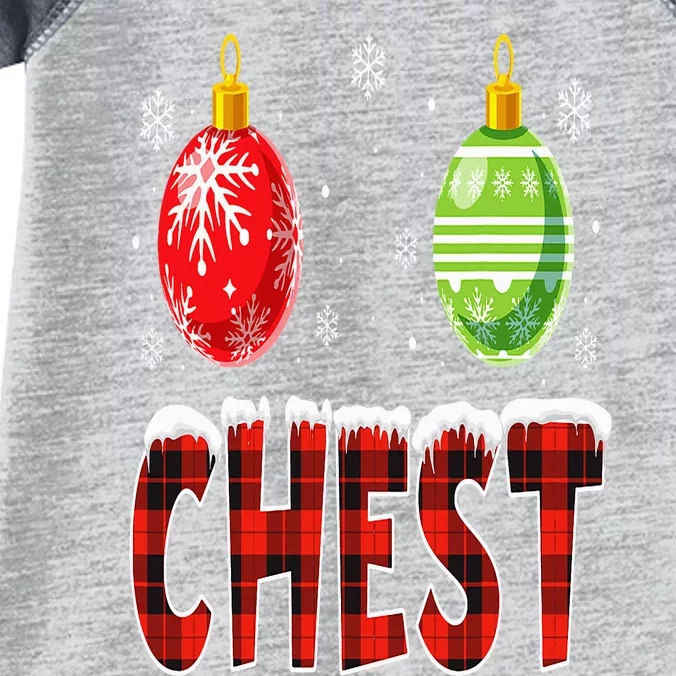 Chest Nuts Matching Chestnuts Funny Christmas Couples Chest Infant Baby Jersey Bodysuit