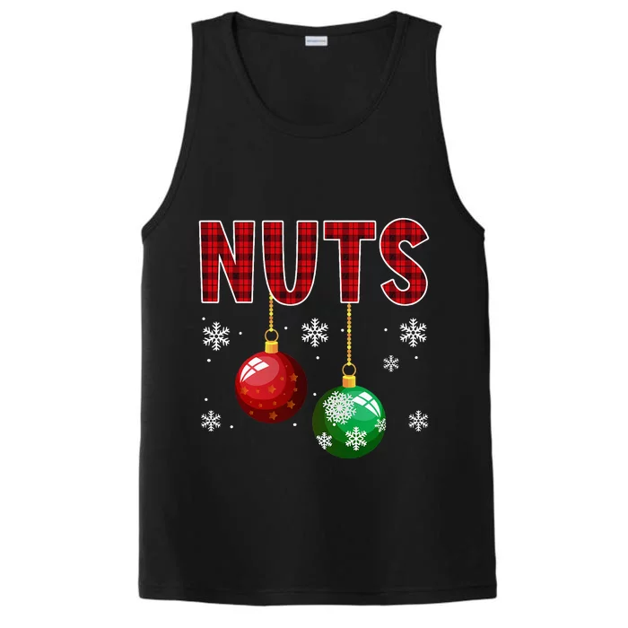 Chest Nuts Matching Chestnuts Funny Christmas Couples Nuts Performance Tank