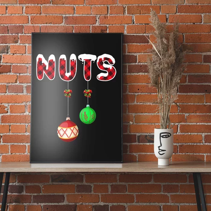 Chest Nuts Matching Christmas Pajamas For Couples Adults Poster