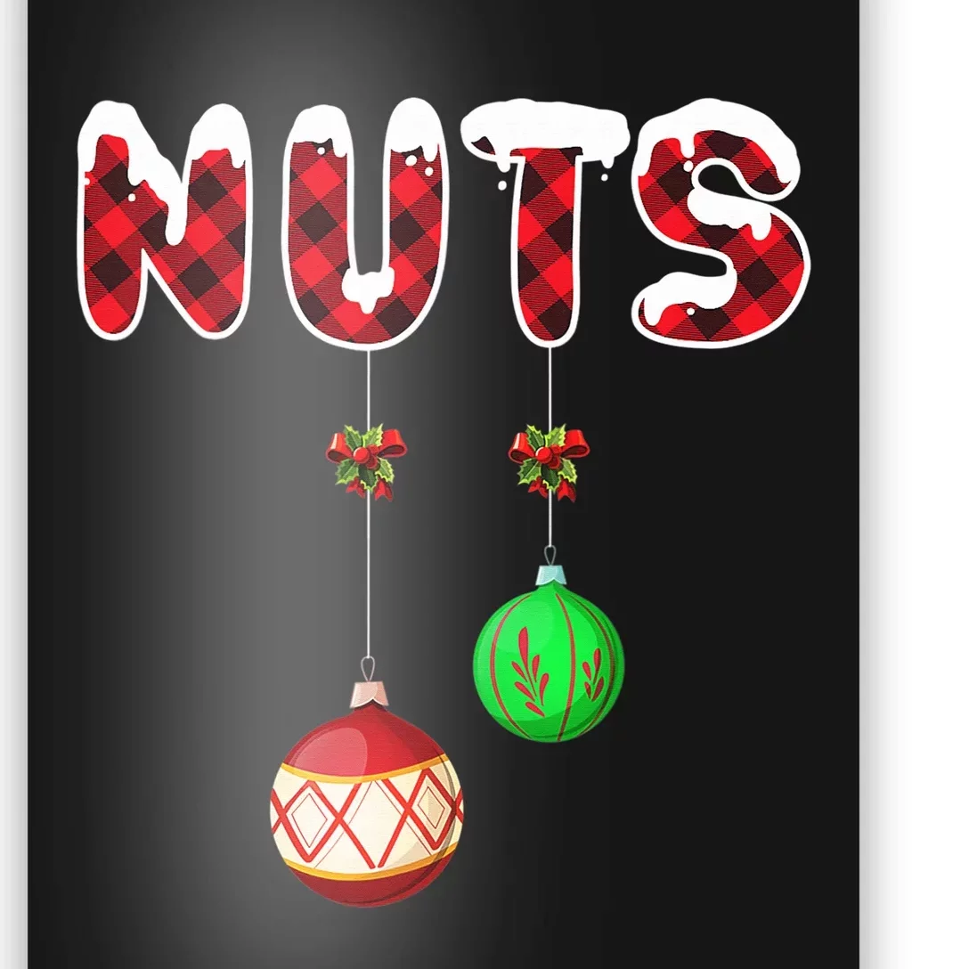 Chest Nuts Matching Christmas Pajamas For Couples Adults Poster