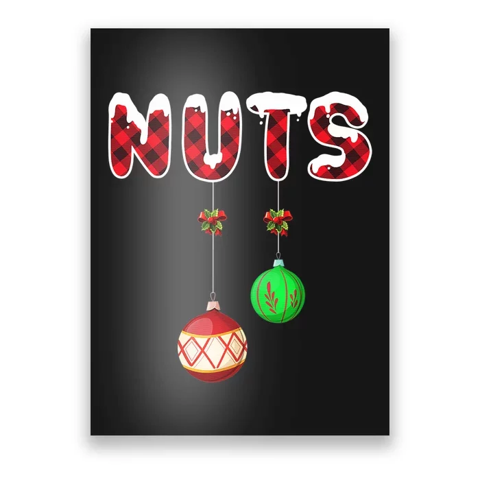 Chest Nuts Matching Christmas Pajamas For Couples Adults Poster