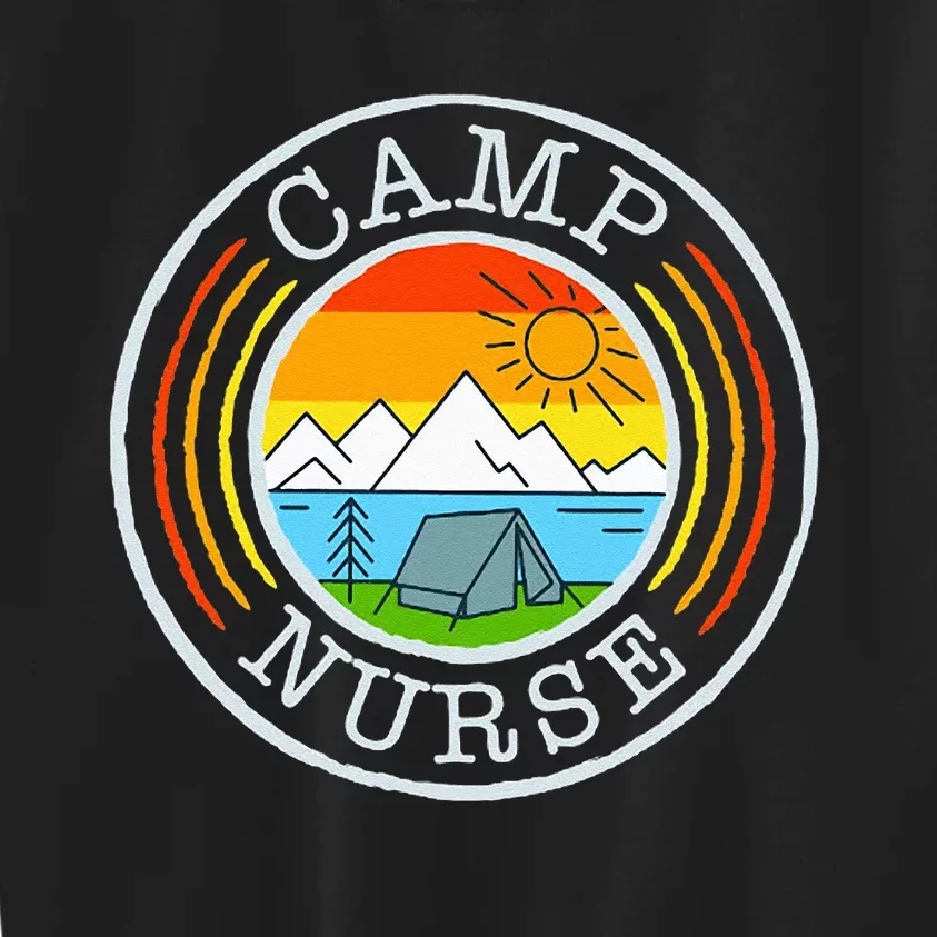 Camp Nurse Matching Nurse Camping Lover Men Women Funny Gift Kids Sweatshirt