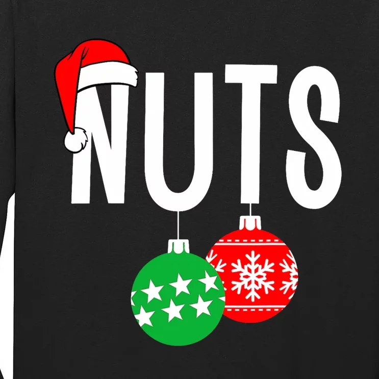 Chest Nuts Matching Chestnuts Funny Christmas Couples Nuts Tall Long Sleeve T-Shirt