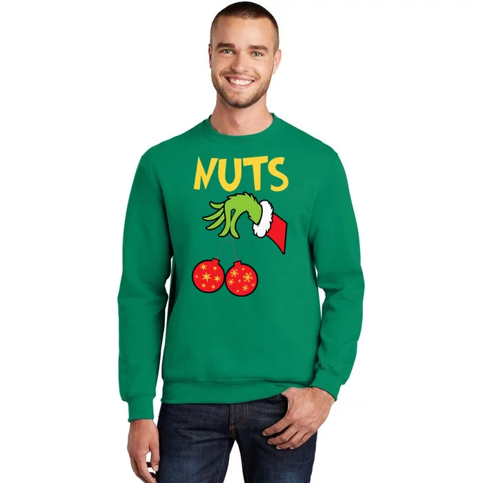 Chest Nuts Matching Chestnuts Funny Christmas Couples Nuts Sweatshirt