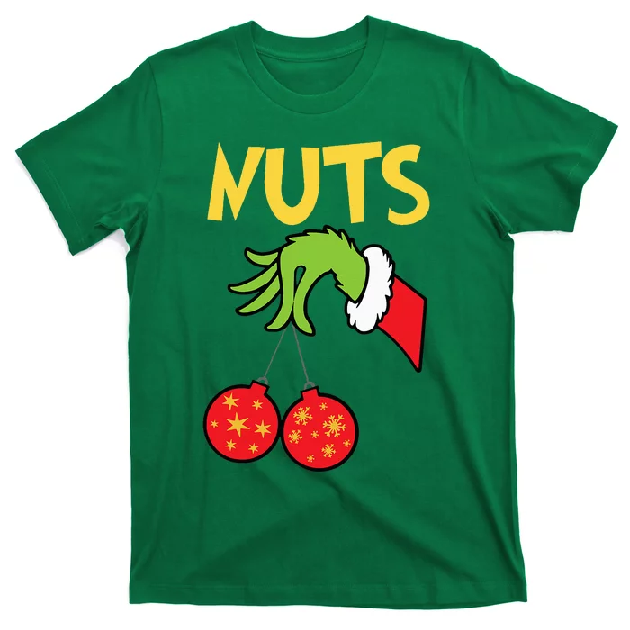 Chest Nuts Matching Chestnuts Funny Christmas Couples Nuts T-Shirt