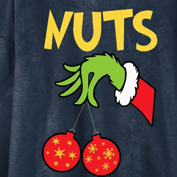 Chest Nuts Matching Chestnuts Funny Christmas Couples Nuts Hooded Wearable Blanket