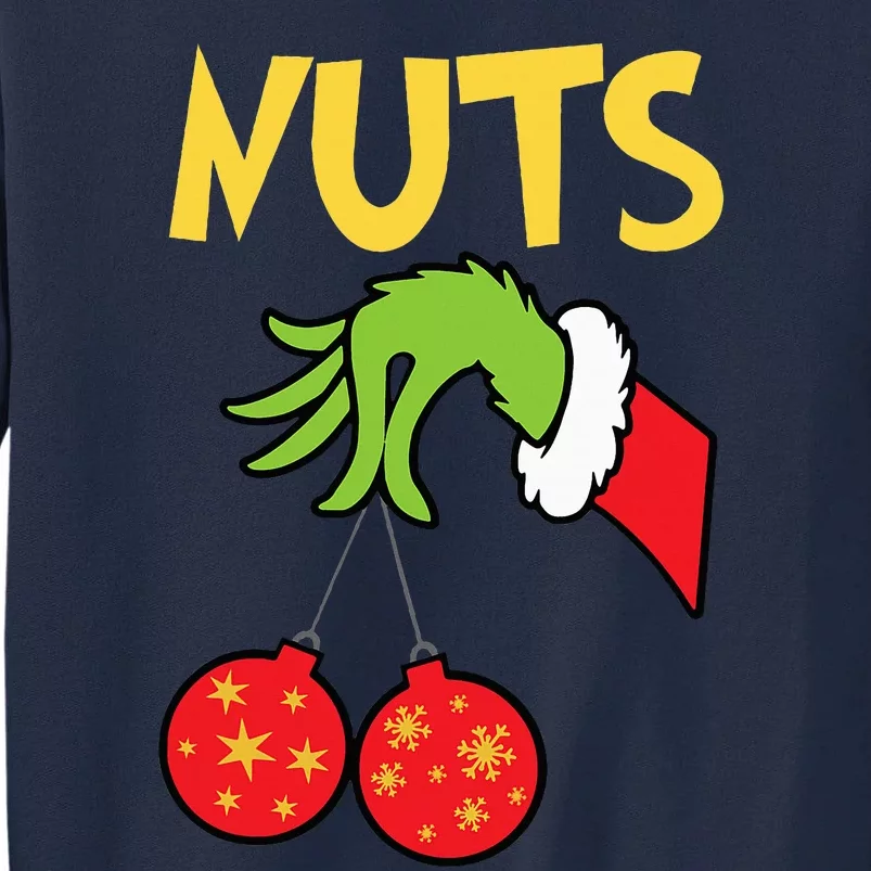 Chest Nuts Matching Chestnuts Funny Christmas Couples Nuts Tall Sweatshirt