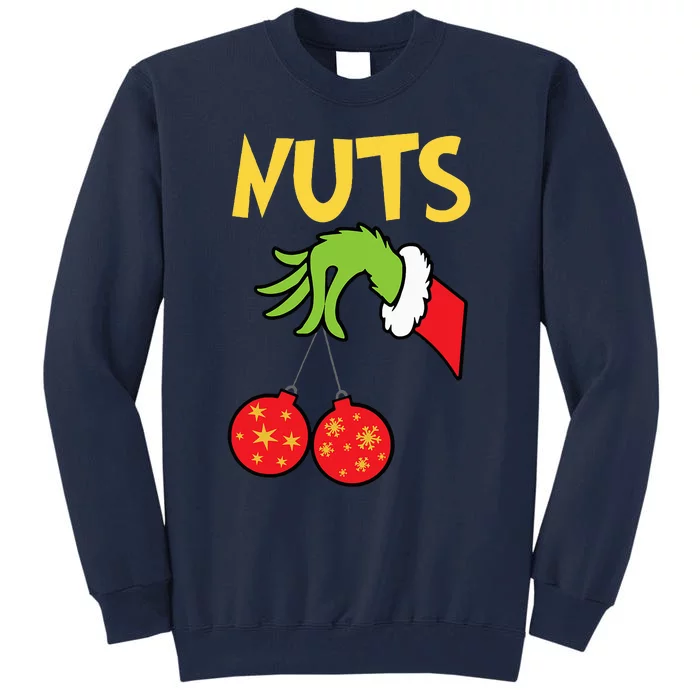 Chest Nuts Matching Chestnuts Funny Christmas Couples Nuts Tall Sweatshirt