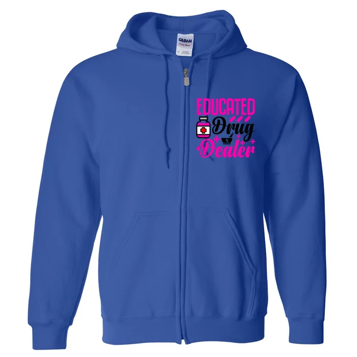 Cute Nurse Medical Pharmacy Pharmacy Tech Rn Lpn Cna Gift Full Zip Hoodie