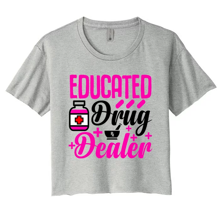 Cute Nurse Medical Pharmacy Pharmacy Tech Rn Lpn Cna Gift Women's Crop Top Tee