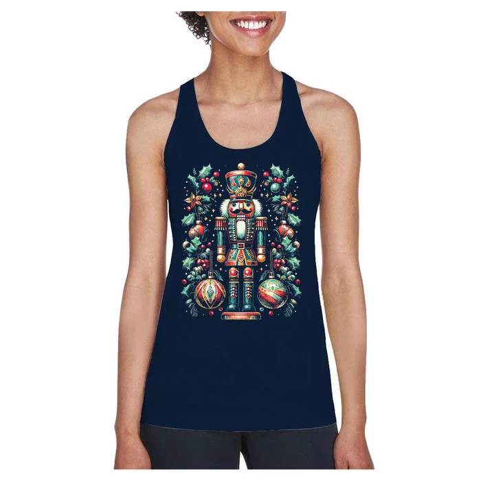 Christmas Nutcracker Merry Christmas Xmas Morning Holiday Women's Racerback Tank