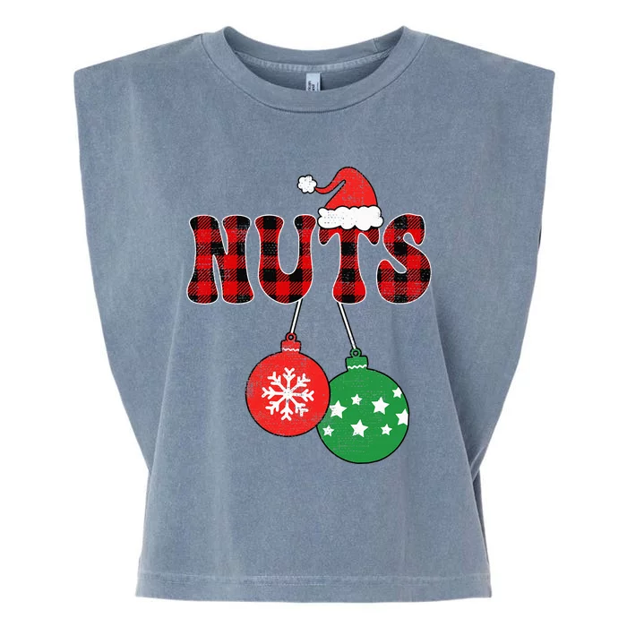 Chest Nuts Matching Chestnuts Xmas Couples Garment-Dyed Women's Muscle Tee