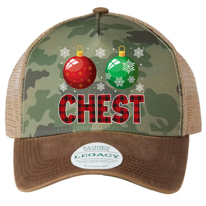 Chest Nuts Matching Chestnuts Funny Christmas Couples Chest Legacy Tie Dye Trucker Hat