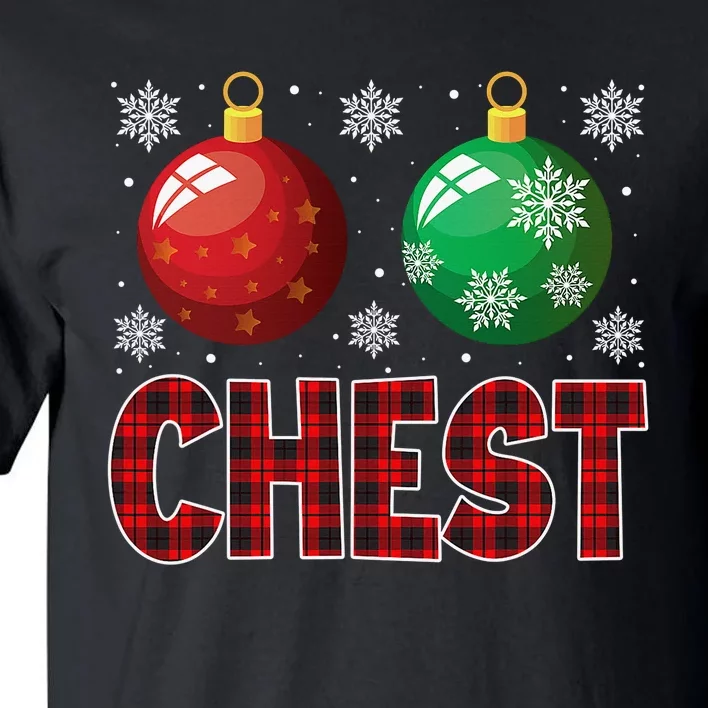 Chest Nuts Matching Chestnuts Funny Christmas Couples Chest Tall T-Shirt