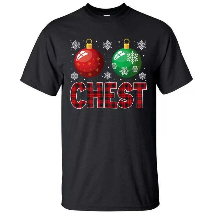 Chest Nuts Matching Chestnuts Funny Christmas Couples Chest Tall T-Shirt